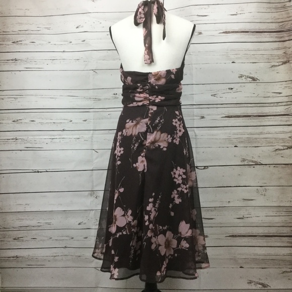 Connected Floral Halter Style Dress, Size 12 - Picture 4 of 8